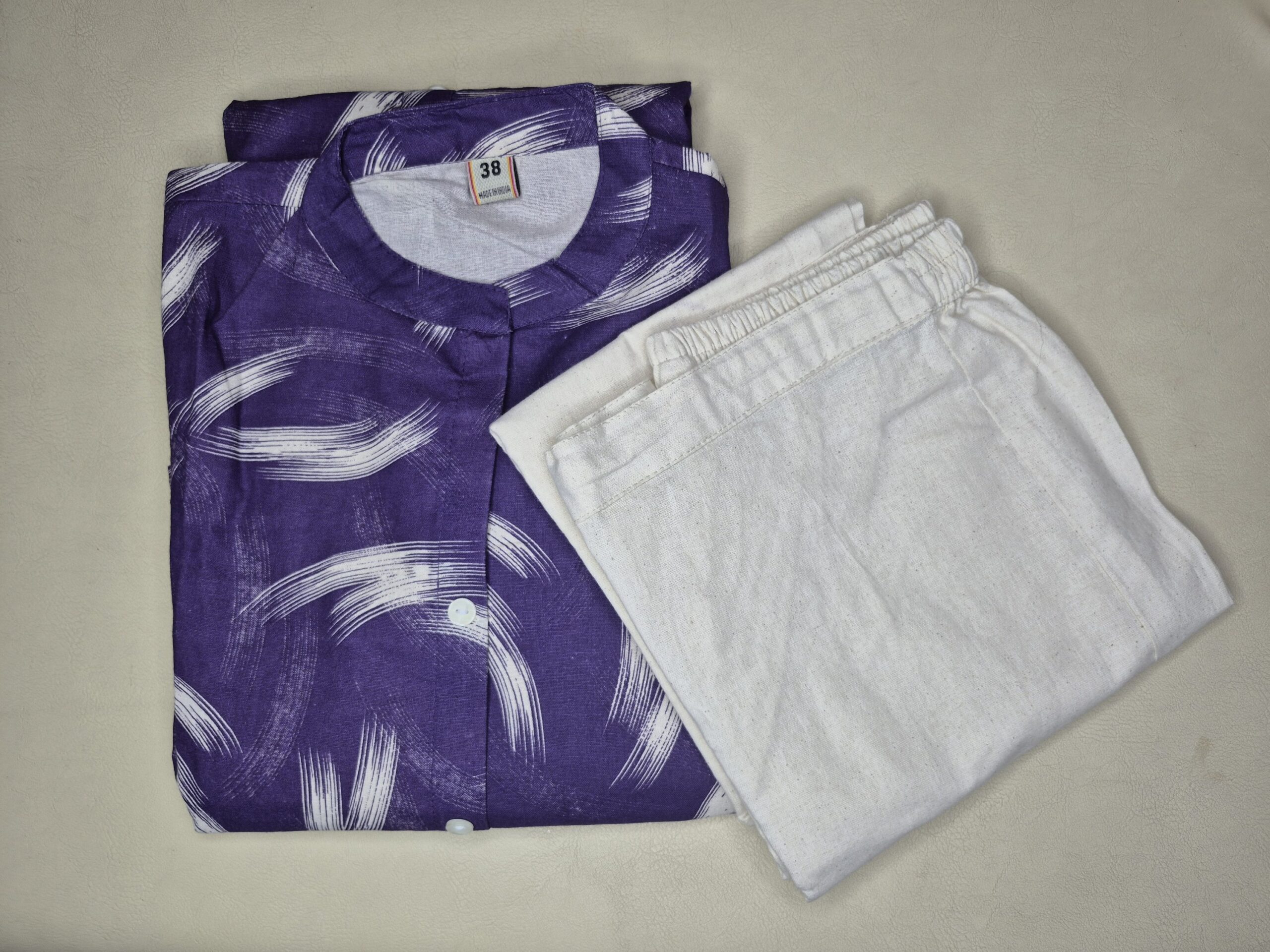 Brushstroke Printed Two Piece - Image 2